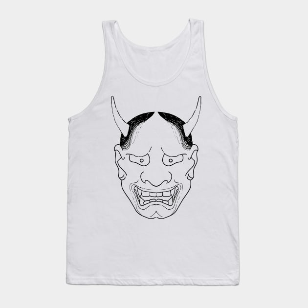 Hannya Mask Tank Top by HOVEY_13